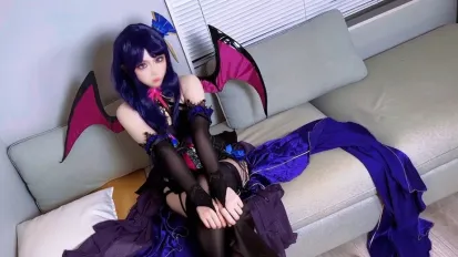 原神再次启动雷电将军但是同人魅魔VerCosplayCoser妹妹临时借住我家化身魅魔勾引我做爱